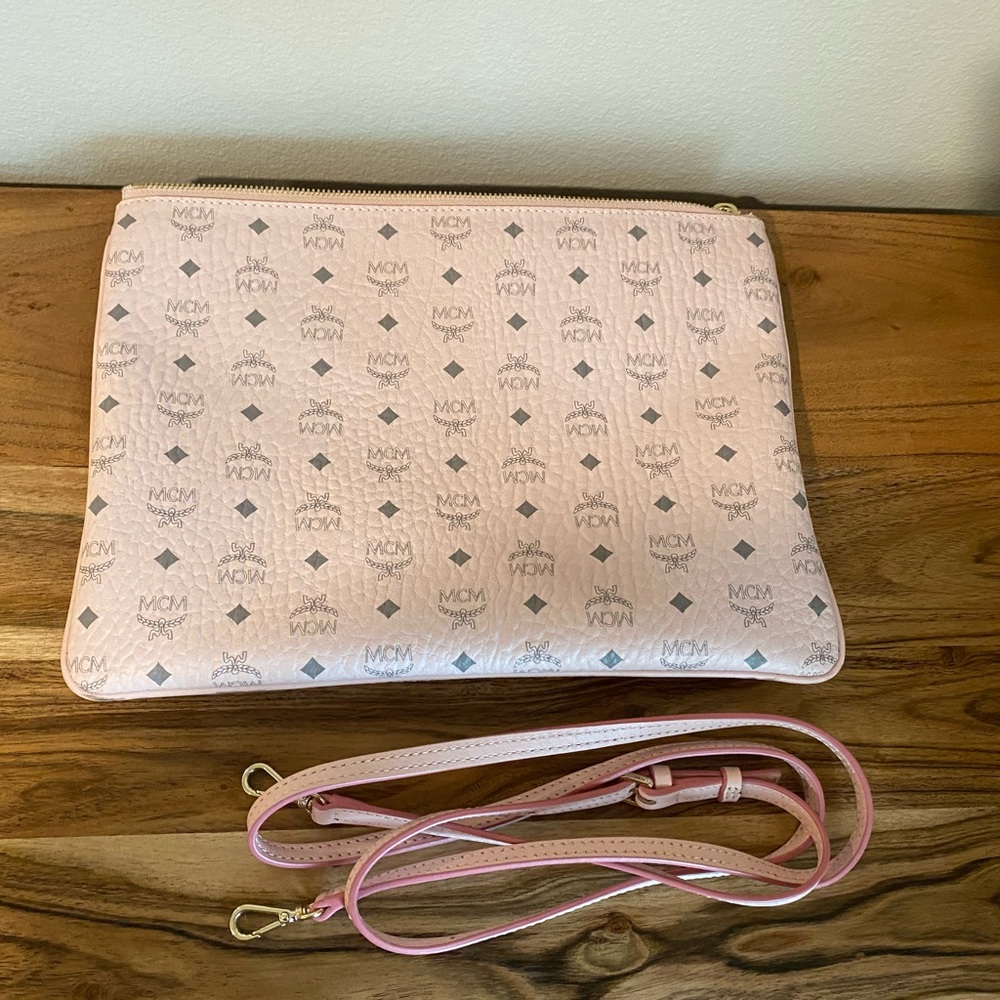 Mcm Visetos Original Pouch Pink Gem